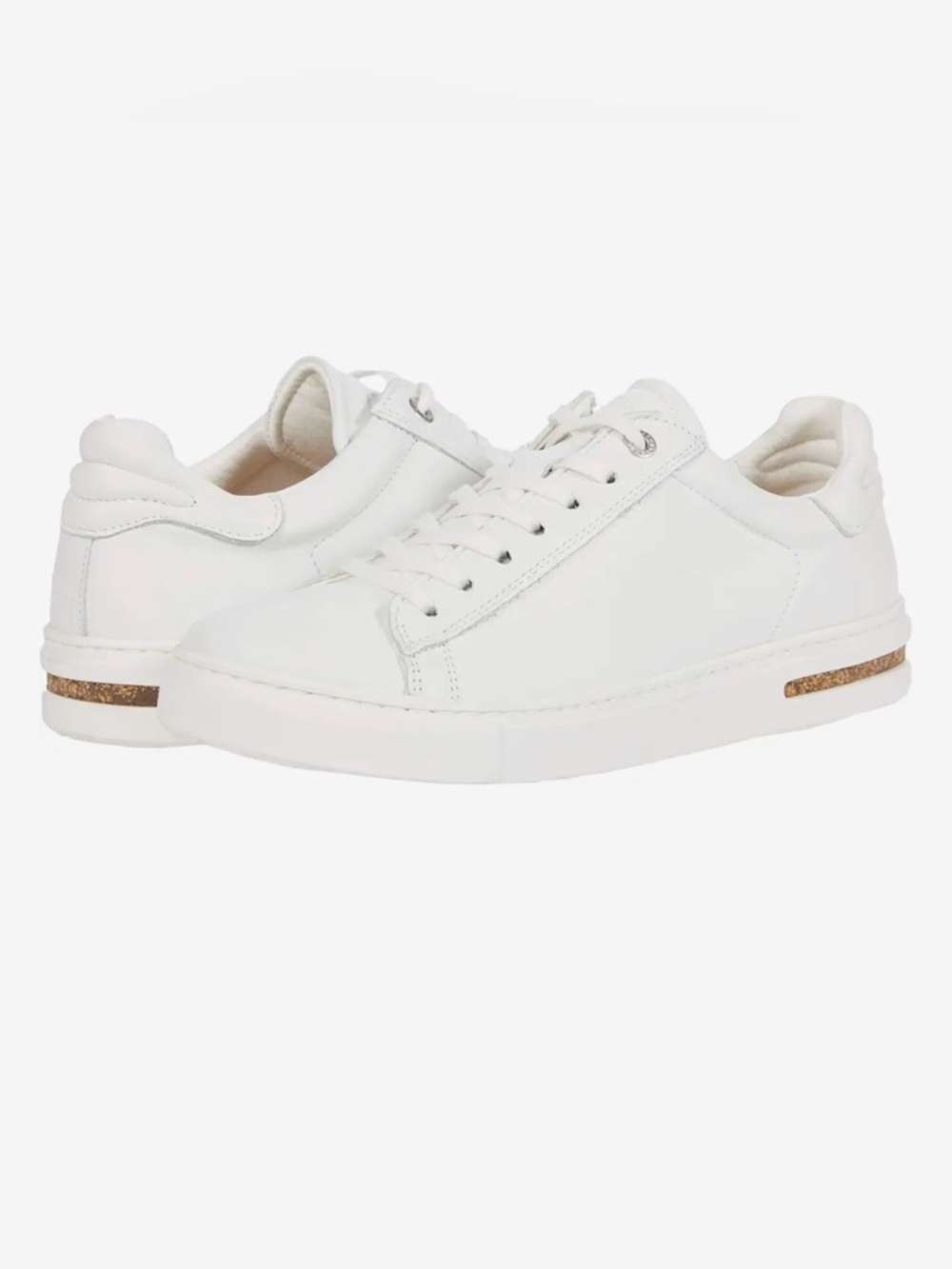 Birkenstock White Leather Bend Low Sneaker sz 42